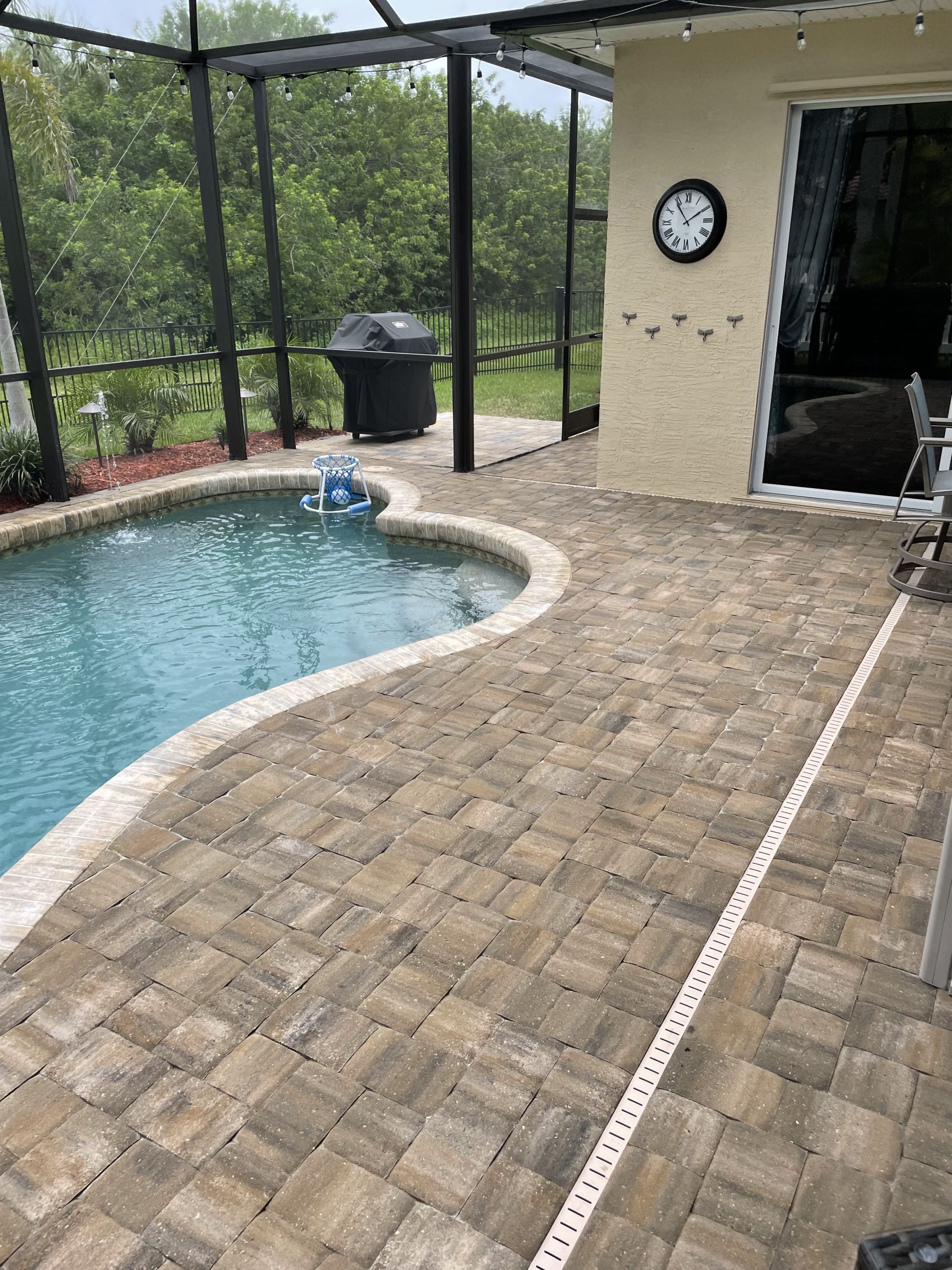 Brick Pavers Pool Decks Travertine Pool Decks