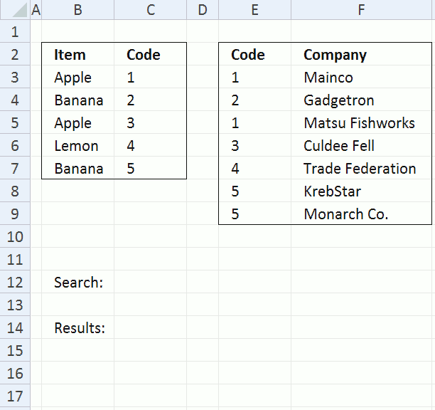 Lookups in a related table (array formula)