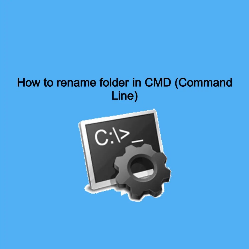 How to rename folder in CMD Line) Get IT Solutions