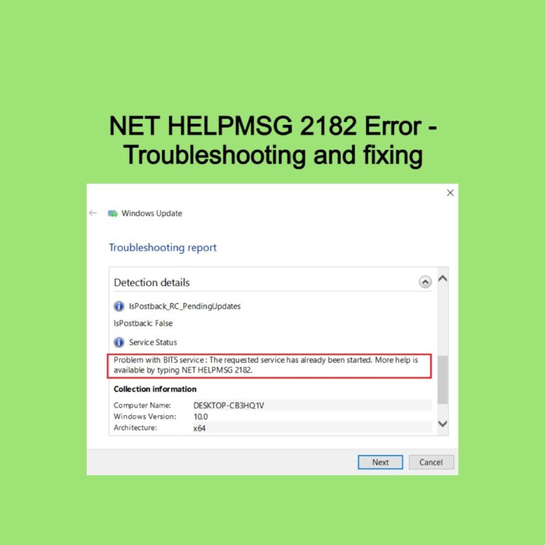 NET HELPMSG 2182 Get IT Solutions