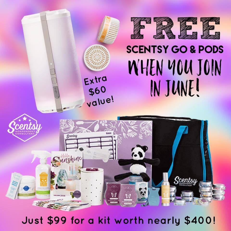 Final days of the FREE Scentsy Go and pack of pods when you join my