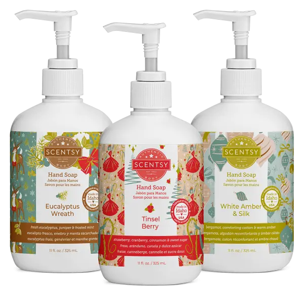 Holiday Scented Hand Soap Holiday Soap Scents New December 2023