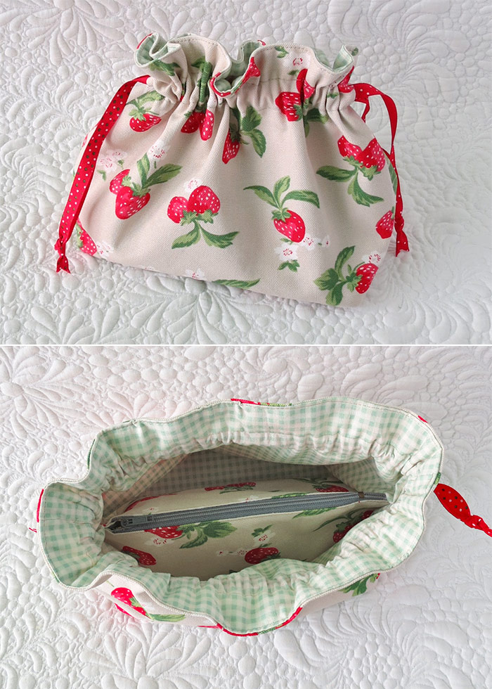 Use this pouch pattern bundle and learn to sew pouches.