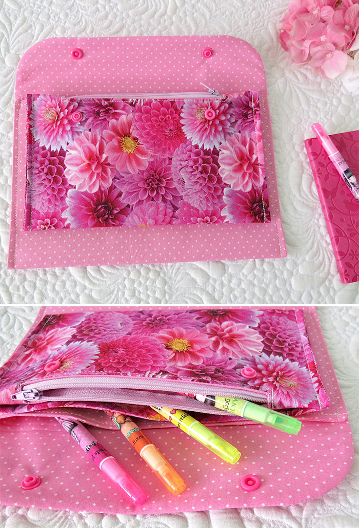 Snap pouch pattern Geta's Quilting Studio