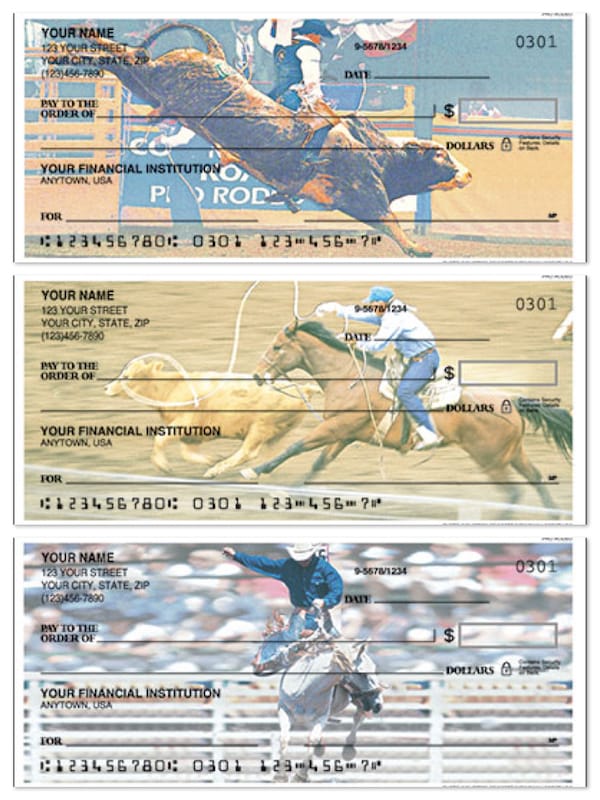 Rodeo and Cowgirl & Cowboy Checks