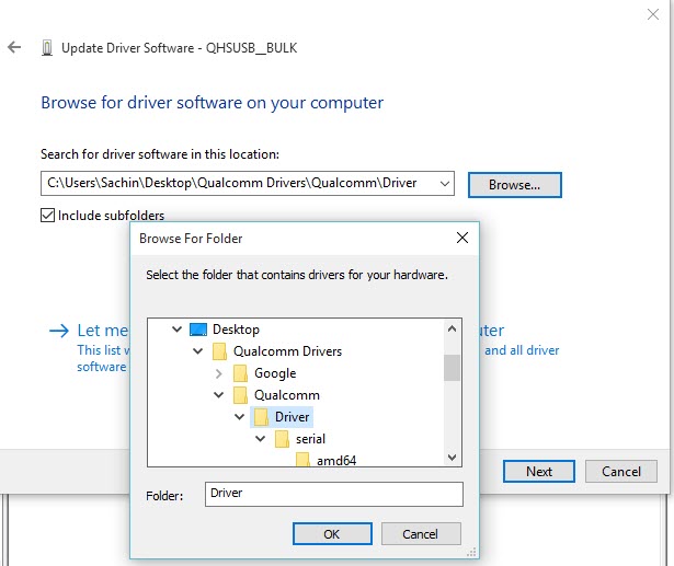 Download and Install QDL Driver [QDLoader HSUSB]
