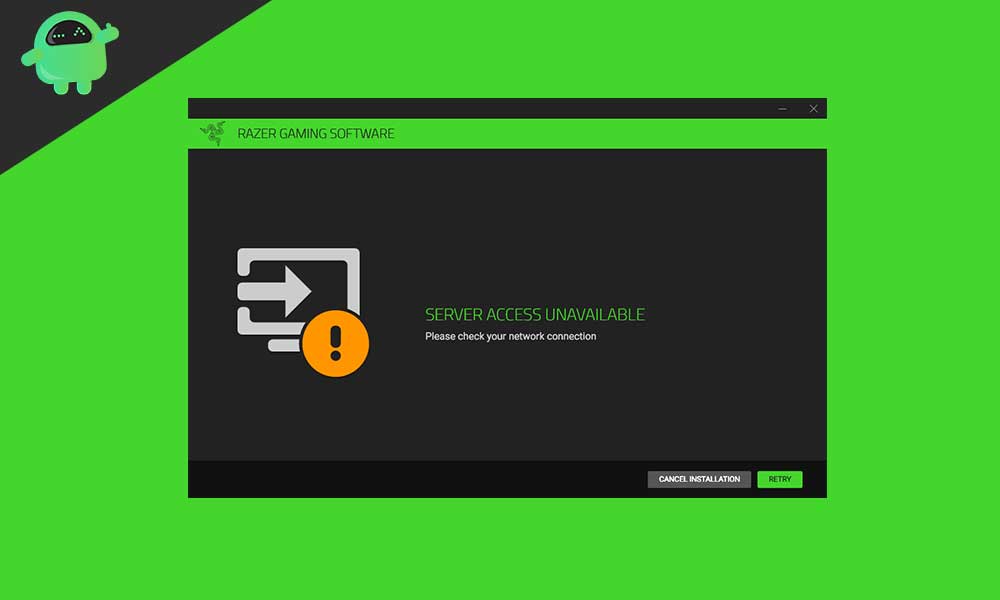 How to Fix the “Razer synapse network not available error.”