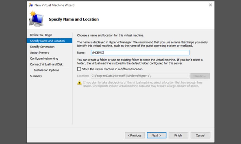 Hyper V Virtual Machine Failed to Start error while starting VM How to
