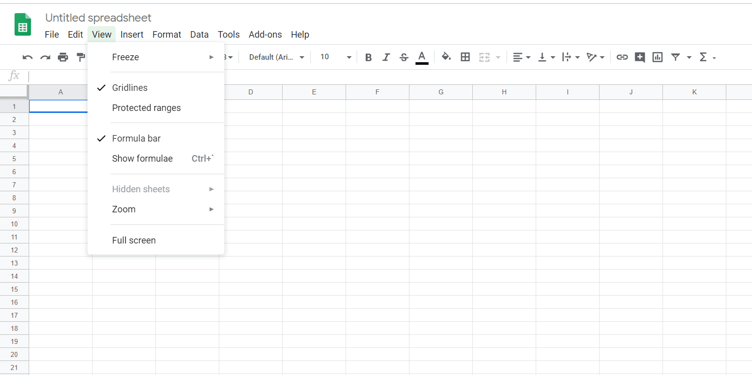 How does Freezing or Unfreezing Rows in Google Sheets Work?