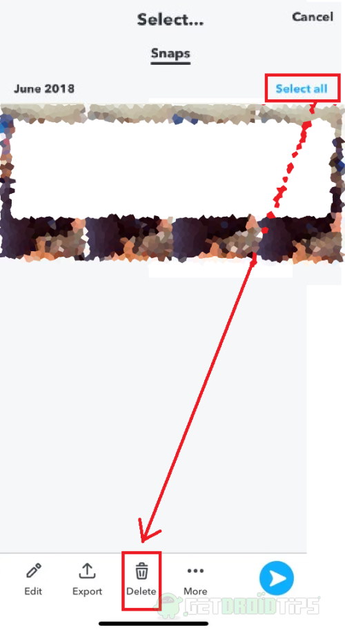 Delete Single or All Snapchat Memories Clear Cache All Memories