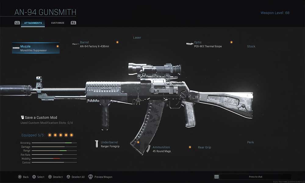 Best AN94 Warzone Loadout