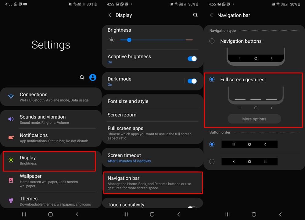 How to Hide the Navigation Bar in Samsung One UI