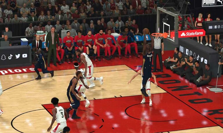 NBA 2K21 Change Shot Timing Perform a Dunk Change the Camera Angle