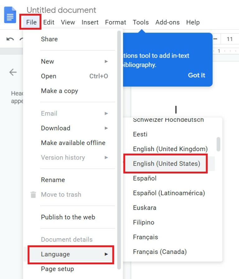How to Fix Google Docs Spell Check Not Working Issue