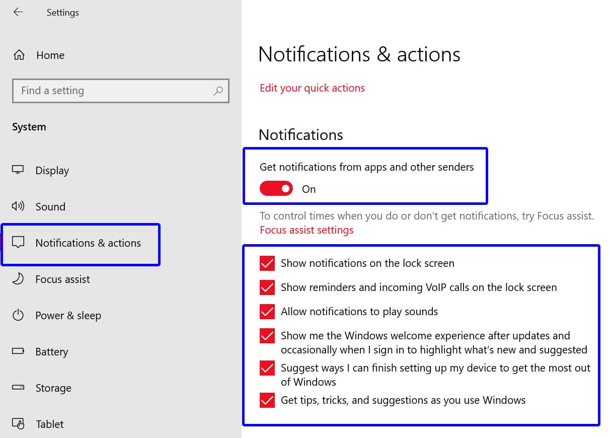 Fix Notifications Banners Not Showing on Windows 10
