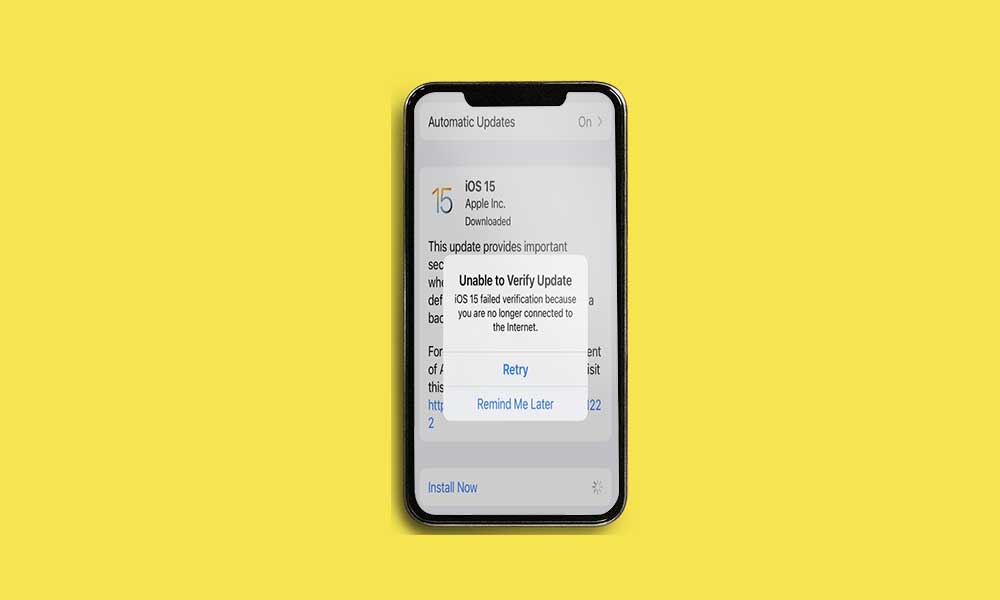 How to Fix iOS 15.1 Failed Verification Update Issue
