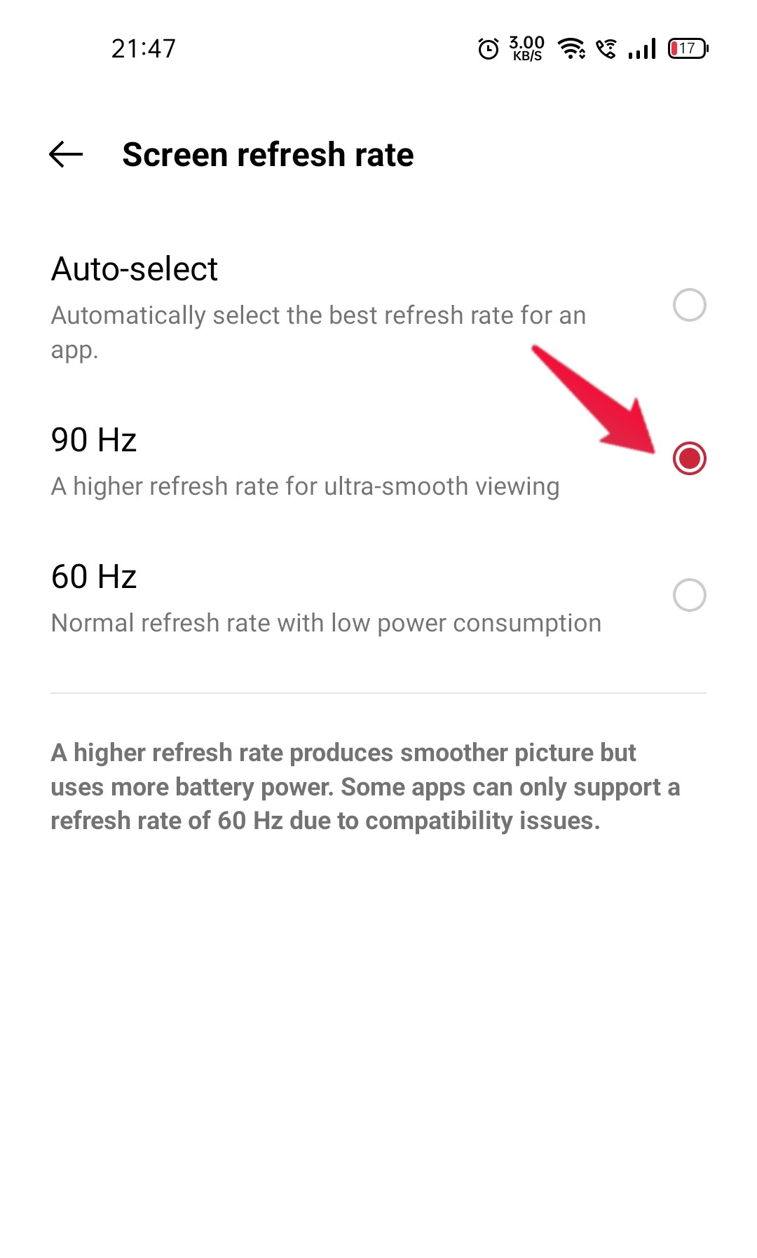 Realme UI 2.0/ 3.0 Change Refresh Rate From 60Hz to 90Hz/ 120Hz