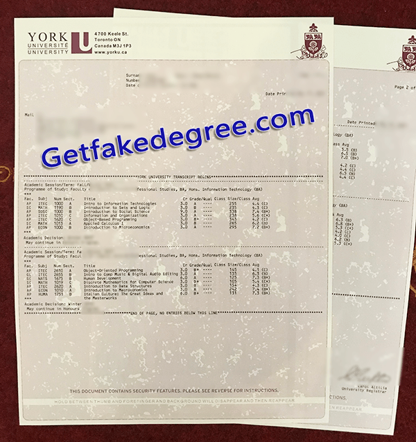 York University Transcript Buy Fake Certificate Buy Fake High School