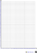 Single Quadrant 1 Per Page Graphing Paper - download Graph Paper for