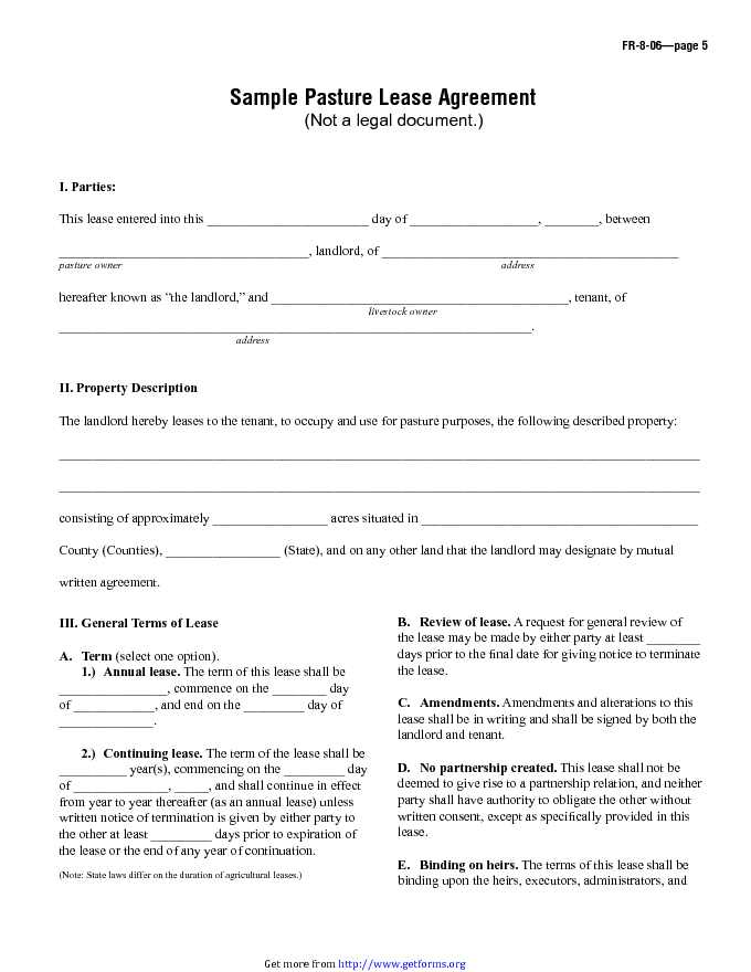 Equipment Lease Agreement download Rent And Lease Template for free