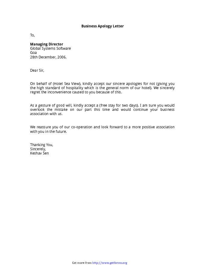 Apology Letter for Inconvenience to Valued Customer download Apology