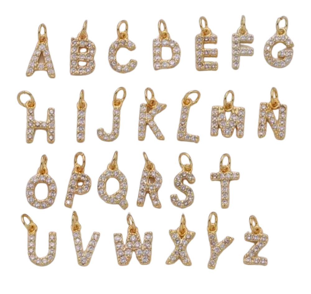 Diamond Initial Charm Get Lucky Charmed