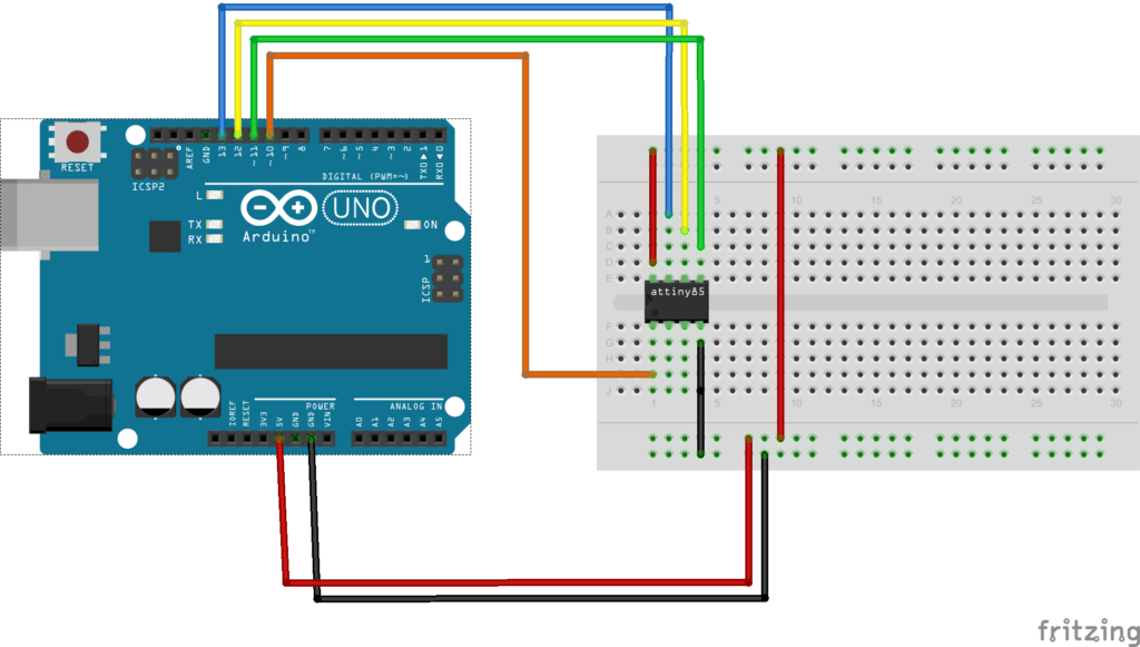 Programming an Attiny85 using an Arduino Get micros