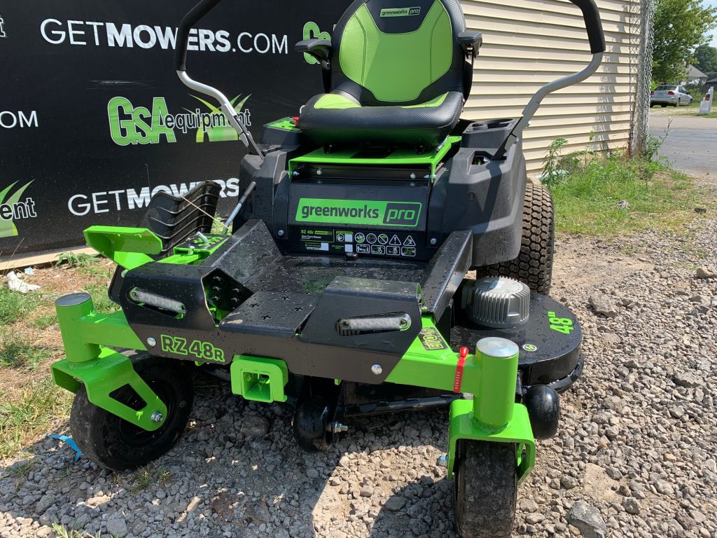 48IN GREENWORKS PRO RZ48R ELECTRIC ZERO TURN MOWER! DEMO W/ ONLY 20