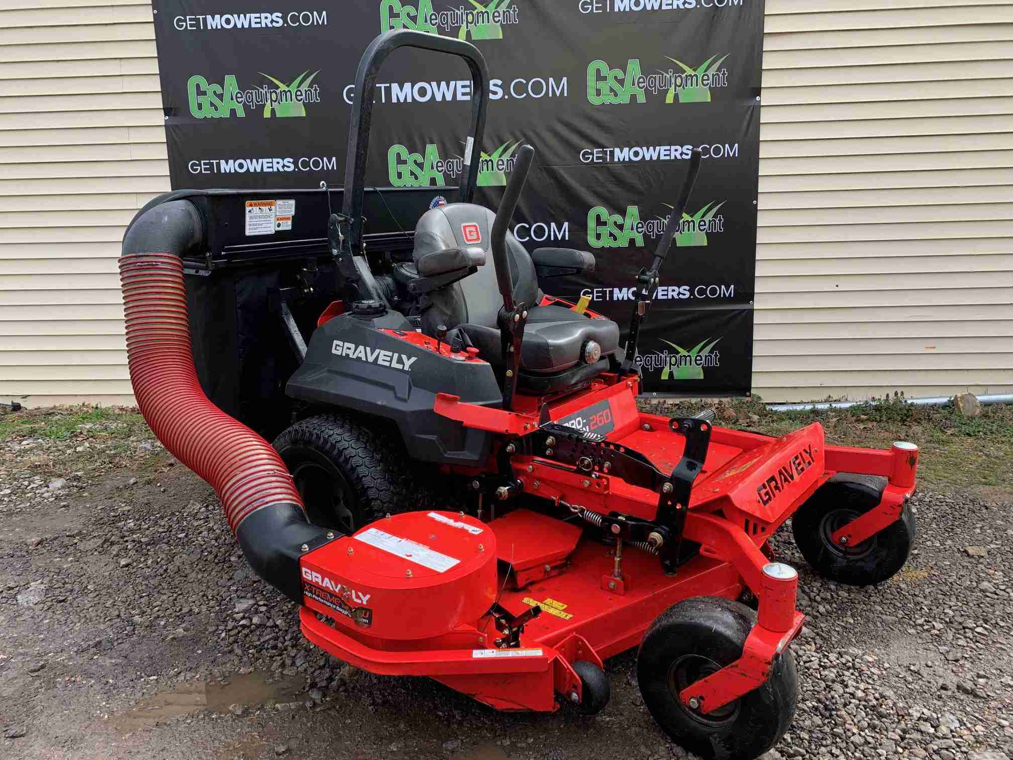 60IN GRAVELY PROTURN 260 COMMERCIAL ZERO TURN W/BAGGER! 116 A MONTH