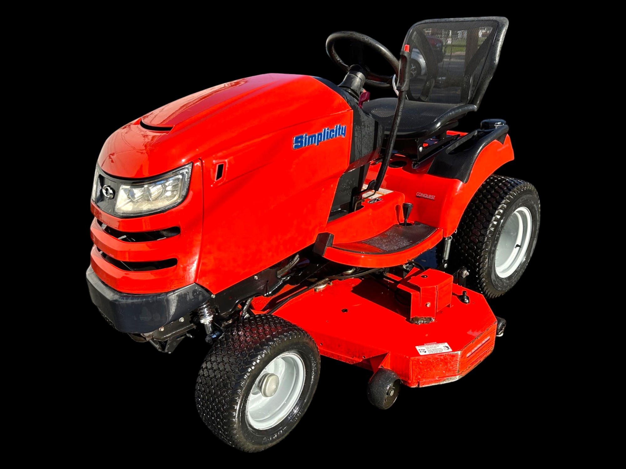 52" Simplicity Conquest Riding Garden Tractor! Power Steering! 25hp