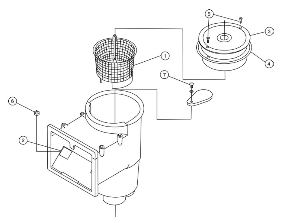 Pentair PacFab Skimclean™ Skimmer Parts