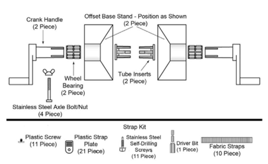 GLI Cyclone In-Ground Pool Solar Reel Parts