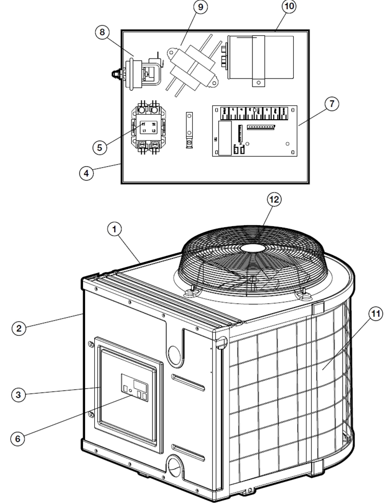 Hayward HeatPro® HP5, H/C, HP3100 Above Ground Heat Pump Parts