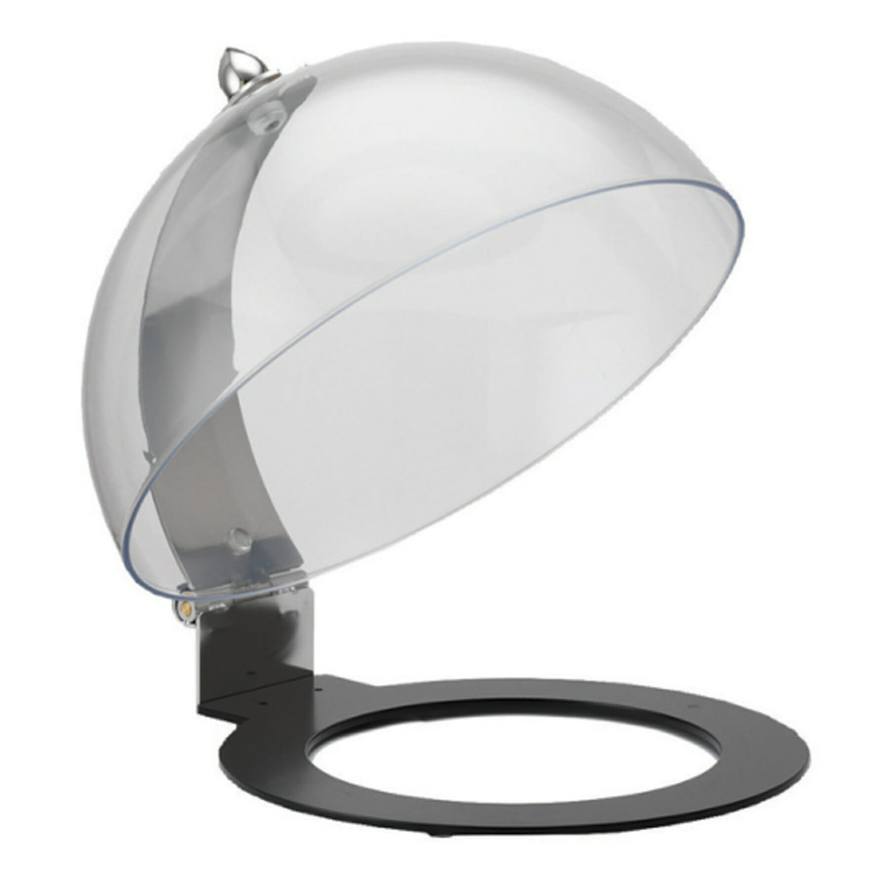 EB543E Clear Buffett Hinged Dome Cover for 12" Round Cold Food