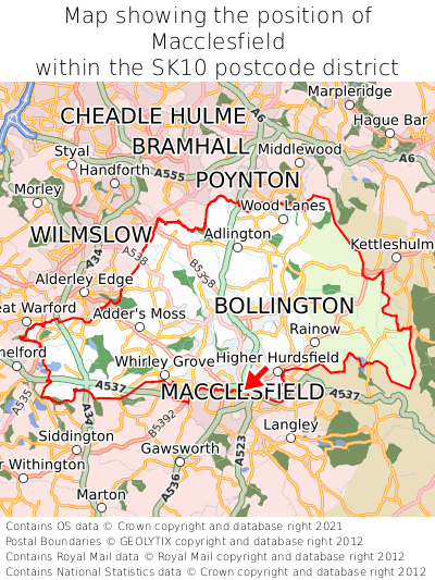 Map Of Macclesfield And Surrounding Area Where Is Macclesfield? Macclesfield On A Map