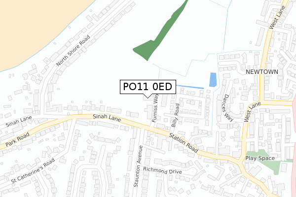 PO11 0ED maps, stats, and open data