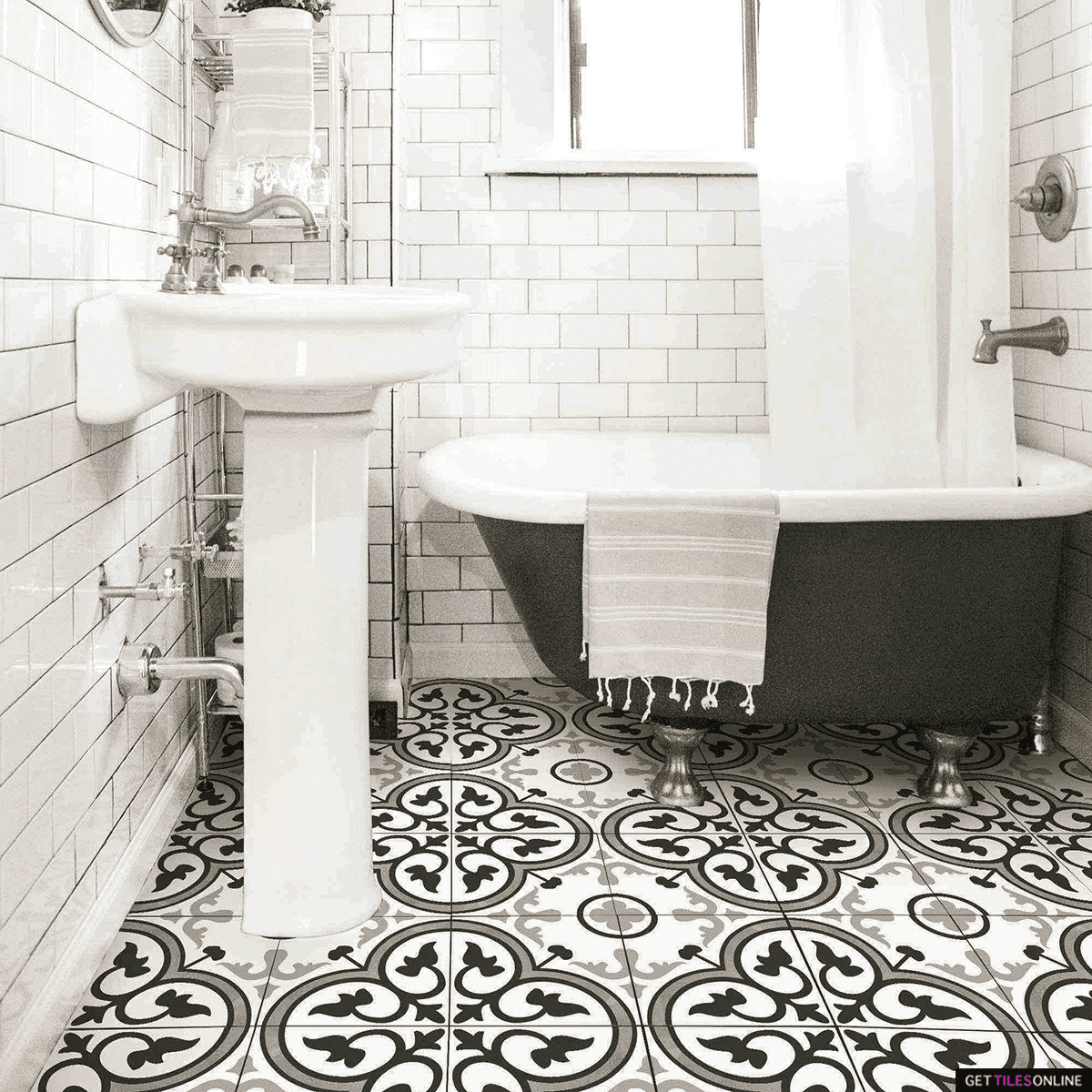 Newtown 558 Porcelain Pattern Tile 200x200 Get Tiles Online