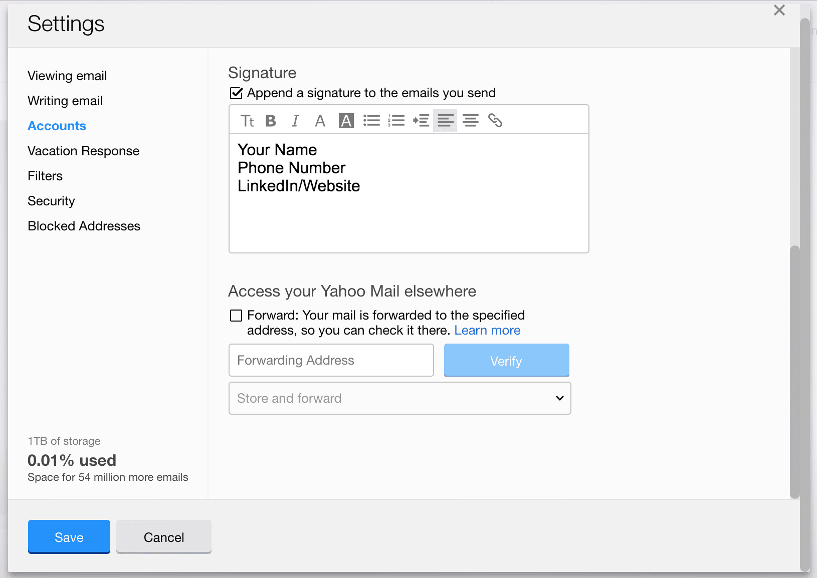 How to Set Up an Email Signature in Yahoo! Mail GettingYouHired