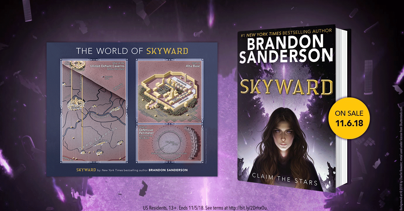 Enter the Skyward by Brandon Sanderson PreOrder Giveaway! Underlined