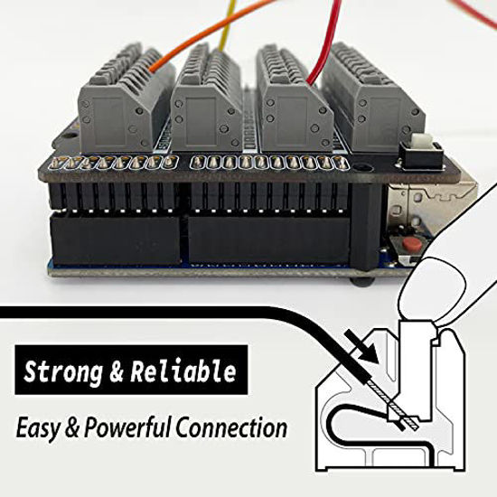 GetUSCart ELECTROCOOKIE Uno Terminal Block Shield Kit, Compatible for