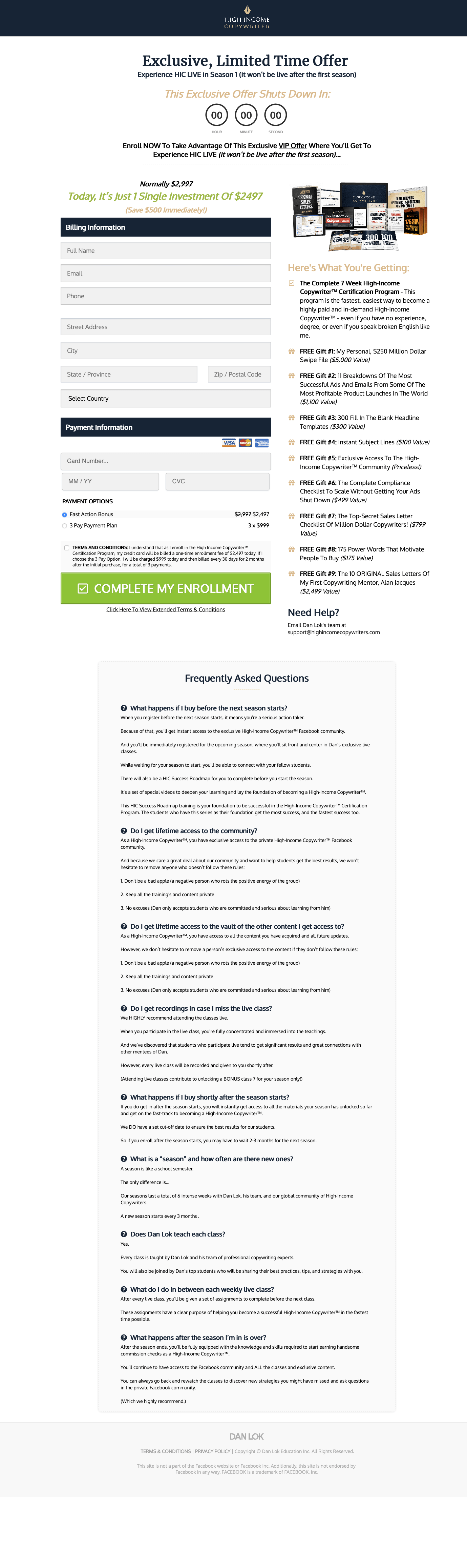 Dan Lok Copywriter IMCourses