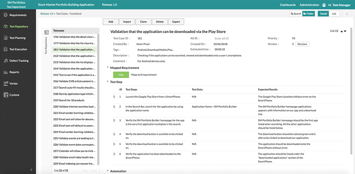 Test Case Management Tools Zephyr Enterprise