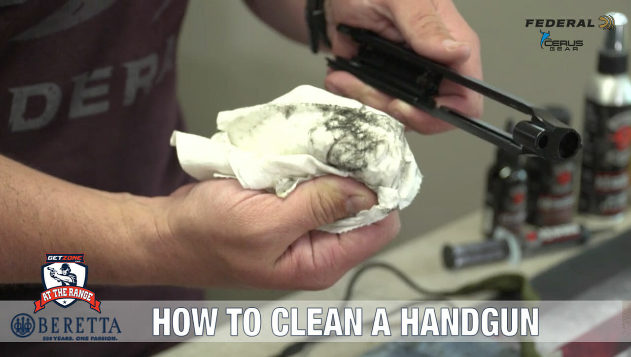 At the Range How to Clean a Handgun with Hoppe's GetZone