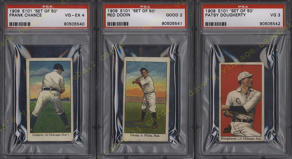 1909 E101 Anonymous Caramel baseball cards, Buy Baseball Cards Buy