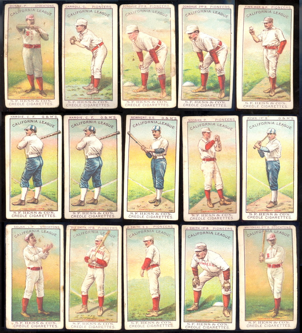 N321 S.F.Hess California League Baseball Cards, Buy Baseball Cards