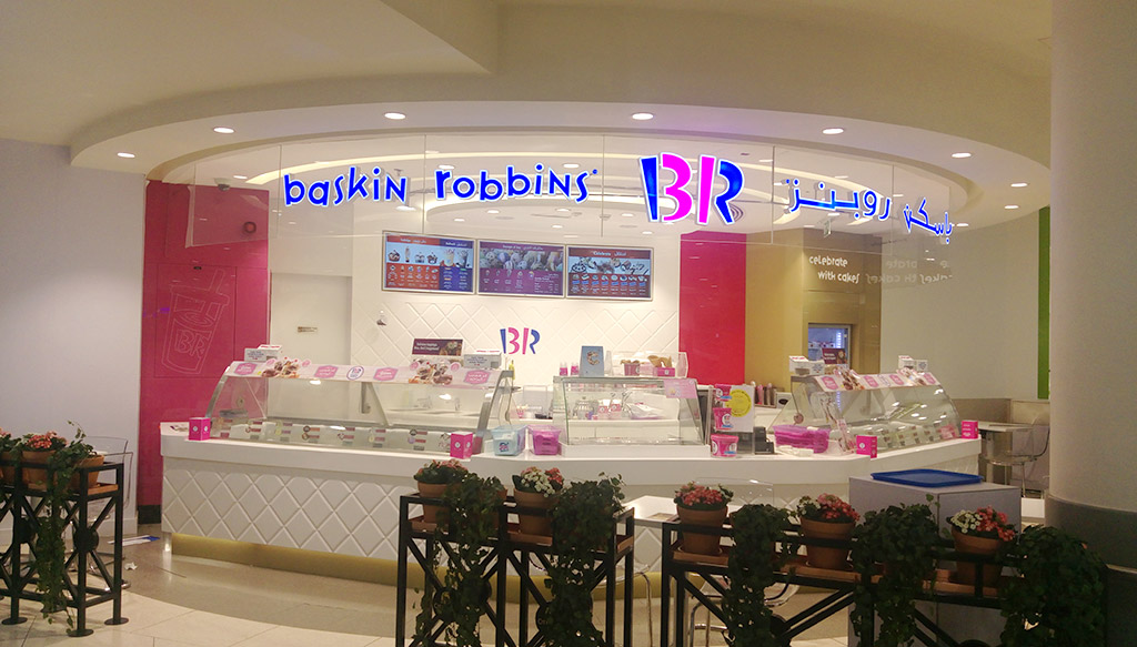 Baskin Robbins DCC Golden Falcon Interior Design Company in Dubai