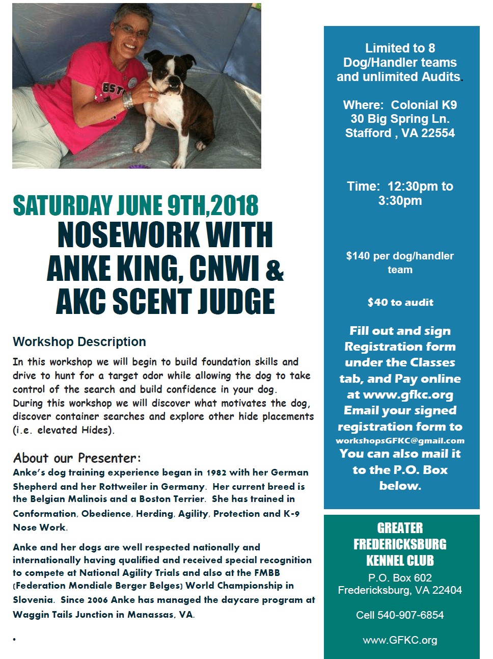 Nosework Greater Fredericksburg Kennel ClubGreater Fredericksburg