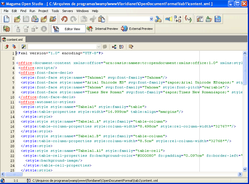 Generating Documents OpenOffice Dinamicamente