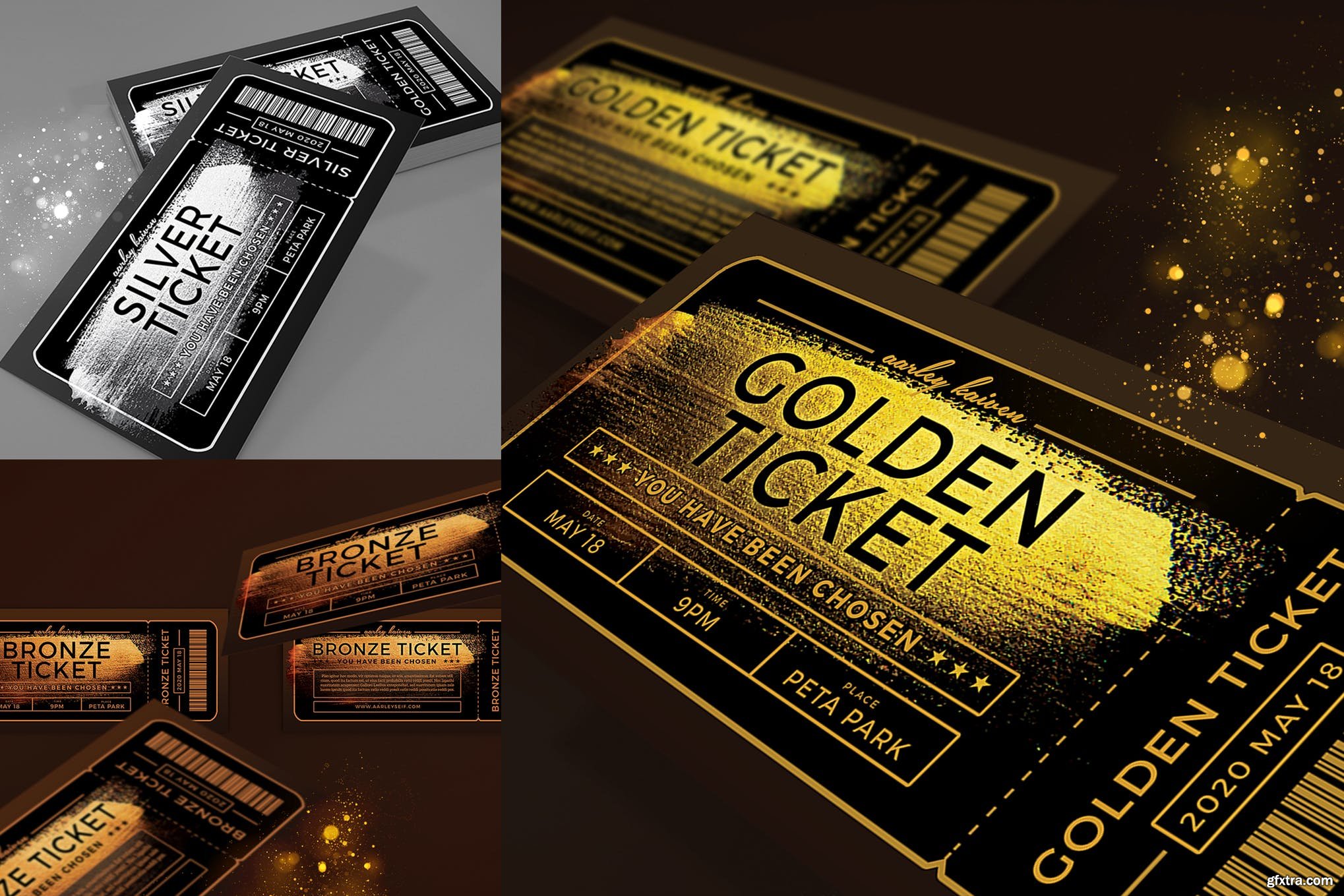 Multipurpose Golden Ticket Invitation » GFxtra