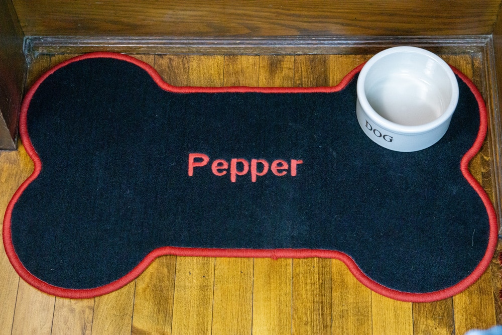 Custom Bone Pet Placemat (29″ x 17″) Car Home Pet Mats GGBAILEY